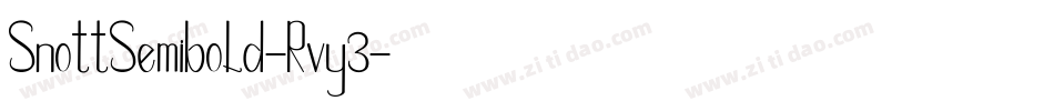 SnottSemibold-Rvy3字体转换