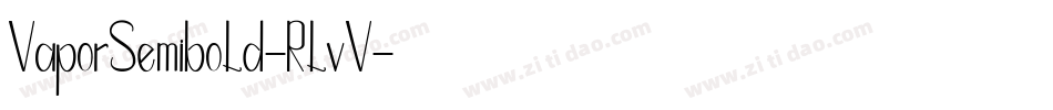 VaporSemibold-RlvV字体转换