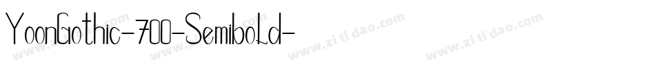 YoonGothic-700-Semibold字体转换