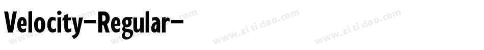 Velocity-Regular字体转换