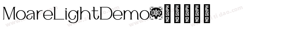MoareLightDemo字体转换