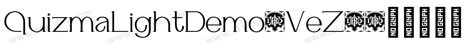 QuizmaLightDemo-VeZ6字体转换