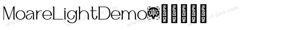 MoareLightDemo字体转换