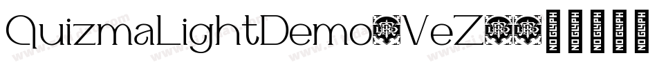 QuizmaLightDemo-VeZ6字体转换