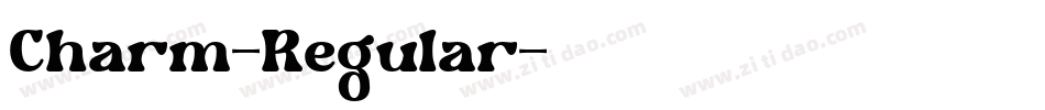 Charm-Regular字体转换