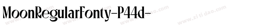 MoonRegularFonty-P44d字体转换