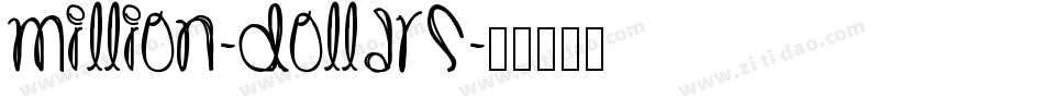 Million-Dollars字体转换