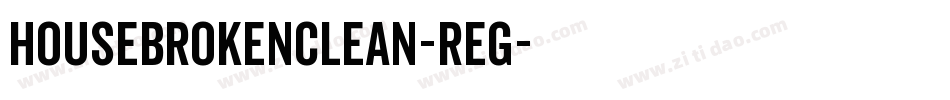 HouseBrokenClean-Reg字体转换