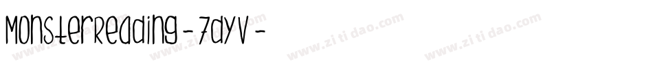 MonsterReading-7dyV字体转换