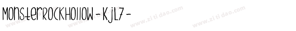 MonsterRockHollow-KjL7字体转换