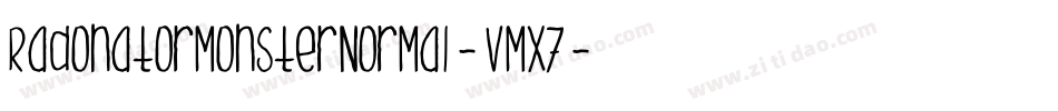 RadonatorMonsterNormal-vmX7字体转换