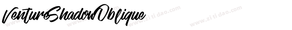 VentureShadowOblique字体转换