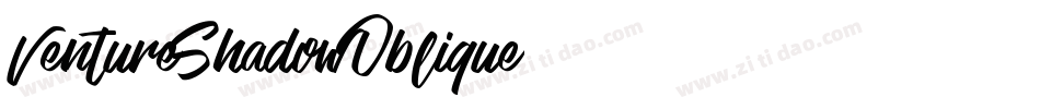 VentureShadowOblique字体转换