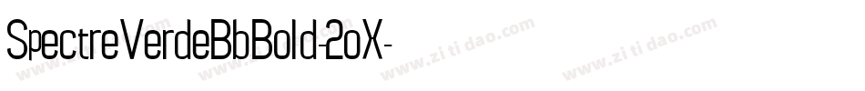 SpectreVerdeBbBold-2oX字体转换