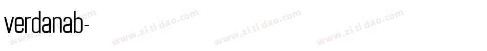 verdanab字体转换