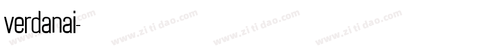 verdanai字体转换