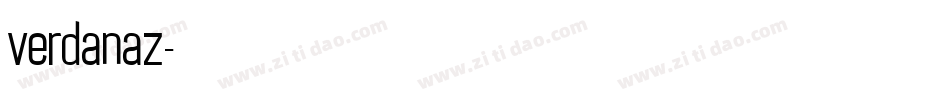 verdanaz字体转换