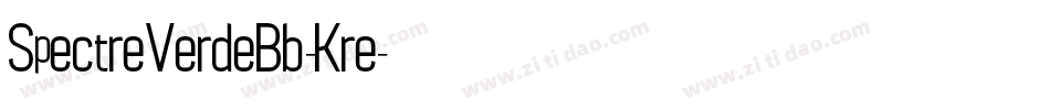 SpectreVerdeBb-Kre字体转换
