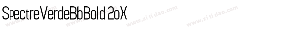 SpectreVerdeBbBold-2oX字体转换