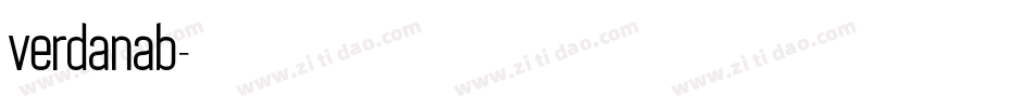 verdanab字体转换