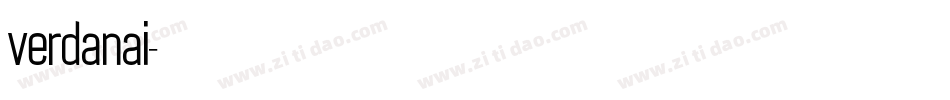 verdanai字体转换