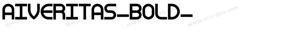 AIVeritas-Bold字体转换