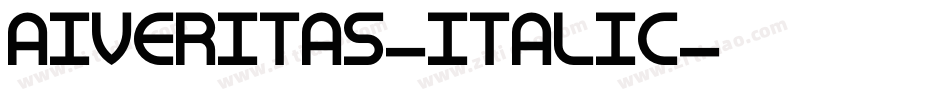 AIVeritas-Italic字体转换