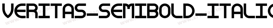 Veritas-SemiBold-Italic字体转换