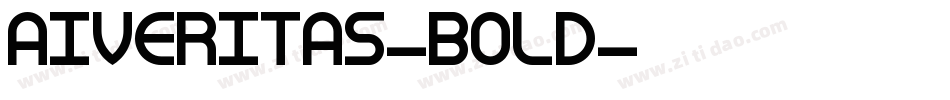 AIVeritas-Bold字体转换