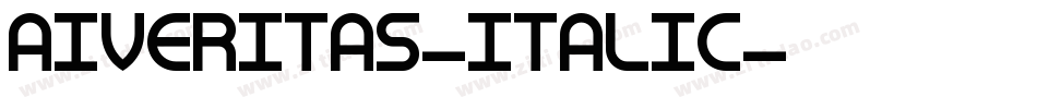 AIVeritas-Italic字体转换