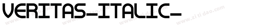 Veritas-Italic字体转换