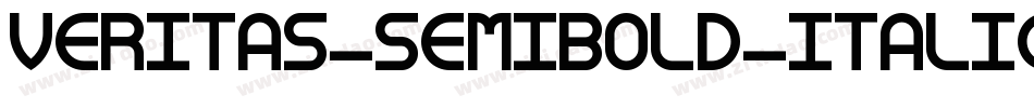 Veritas-SemiBold-Italic字体转换