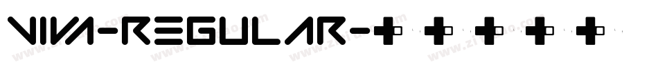 Viva-Regular字体转换
