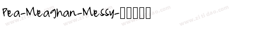 Pea-Meaghan-Messy字体转换