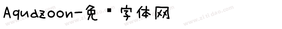 Aquazoon字体转换