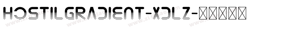 HostilGradient-XdlZ字体转换