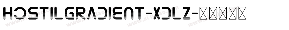 HostilGradient-XdlZ字体转换