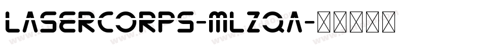LaserCorps-mLZqa字体转换