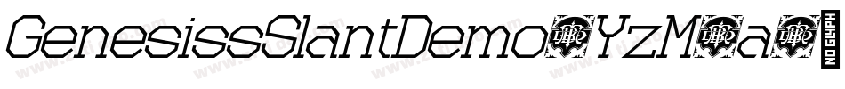 GenesissSlantDemo-YzM5a字体转换