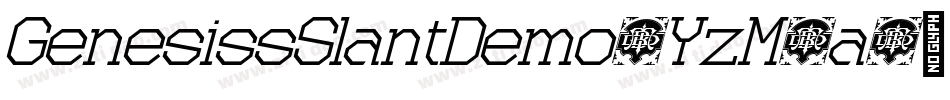 GenesissSlantDemo-YzM5a字体转换