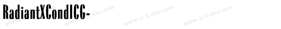 RadiantXCondICG字体转换
