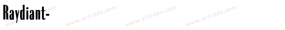 Raydiant字体转换