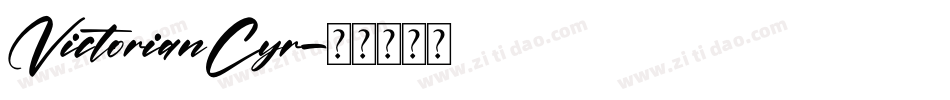 VictorianCyr字体转换