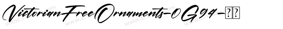 VictorianFreeOrnaments-0G94字体转换