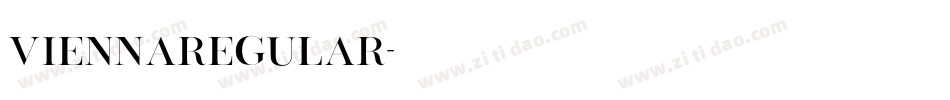 ViennaRegular字体转换