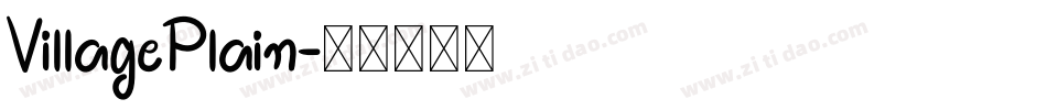 VillagePlain字体转换