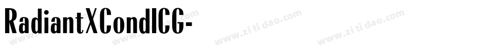 RadiantXCondICG字体转换