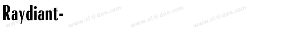 Raydiant字体转换