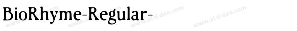 BioRhyme-Regular字体转换