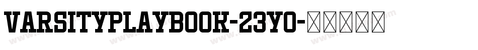 VarsityPlaybook-23yo字体转换